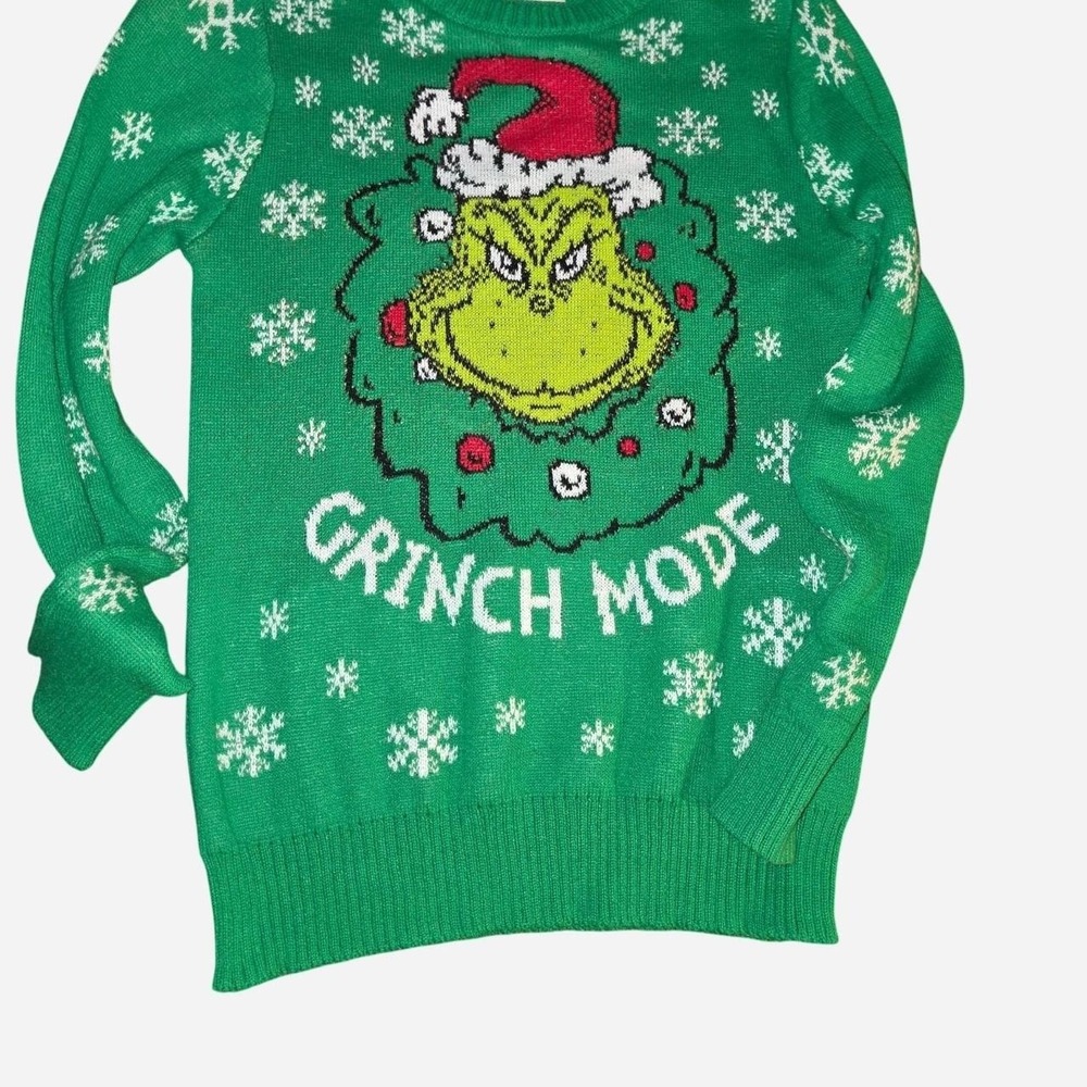 Green Grinch Christmas sweater
